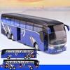 New 1/32 Alloy Single-layer Bus Car Model Toys Diecast Simulation Metal Business Bus Vehicle Sound Light Pull Back Children Gift Toy