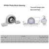 4/10Pcs Block Bearing KP08 KP000 KP001 KP002 KP003 KP004 Pillow Block Bearing Bore Ball Bearing Pillow Block Mounted Support