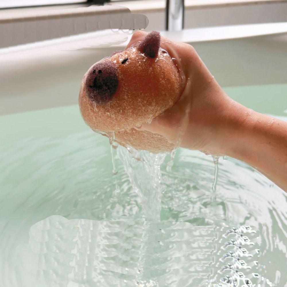 Мультяшные шарики для ванны Capybara, пенная сетка для ванны, губка для чистки тела, скребок для ванны, ванная комната