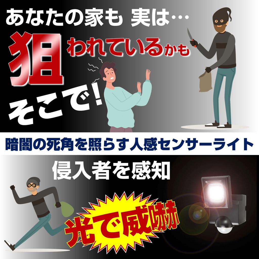 ELPA Battery-powered Sensor Light, 1 Light (White LED/Waterproof), Handy Size/Outdoor (ESL-N111DC)