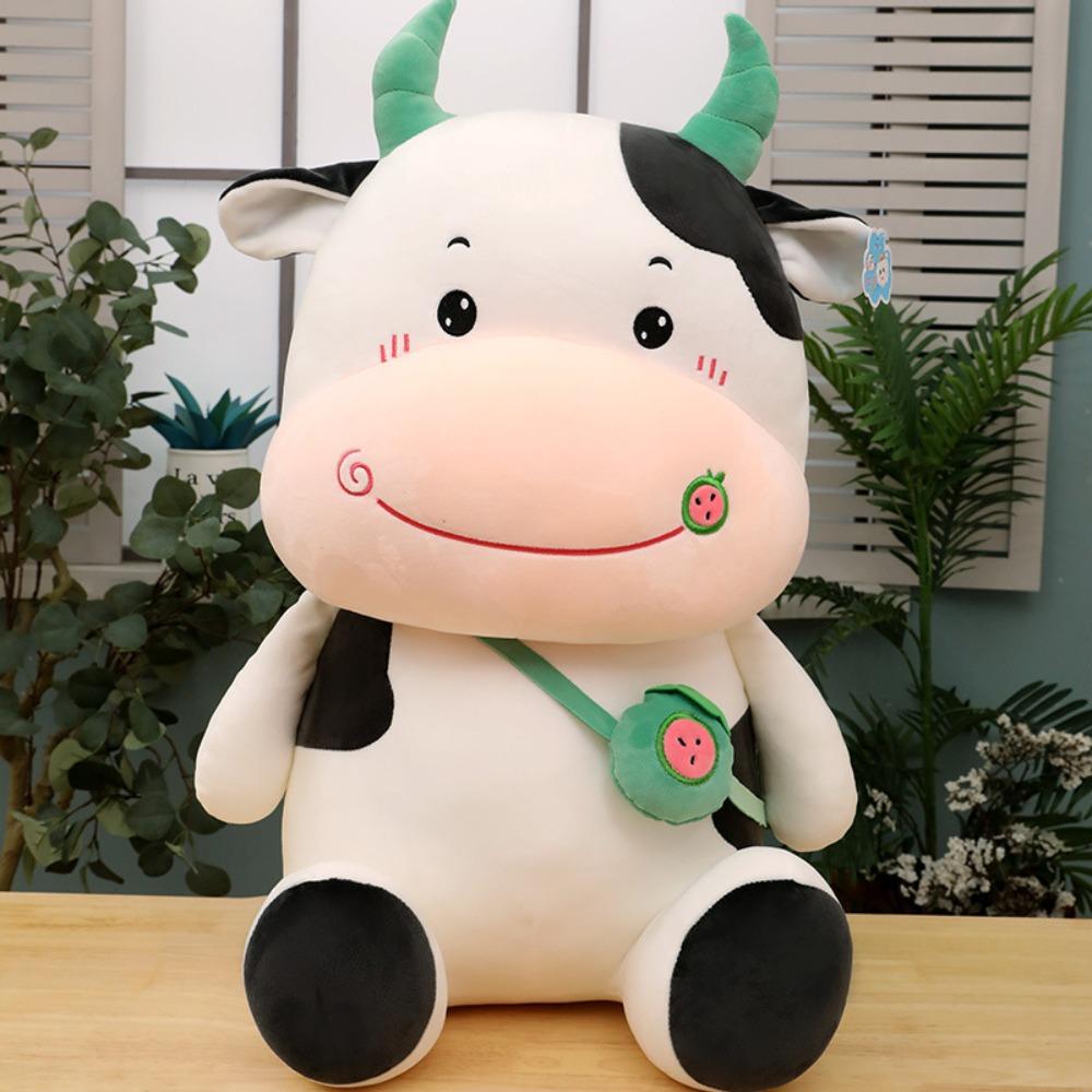 Cattle Milk Cow Plush Doll Animal Kid's Accompany Dolls Sleeping Pillow Cow Plush Toy Home Decor