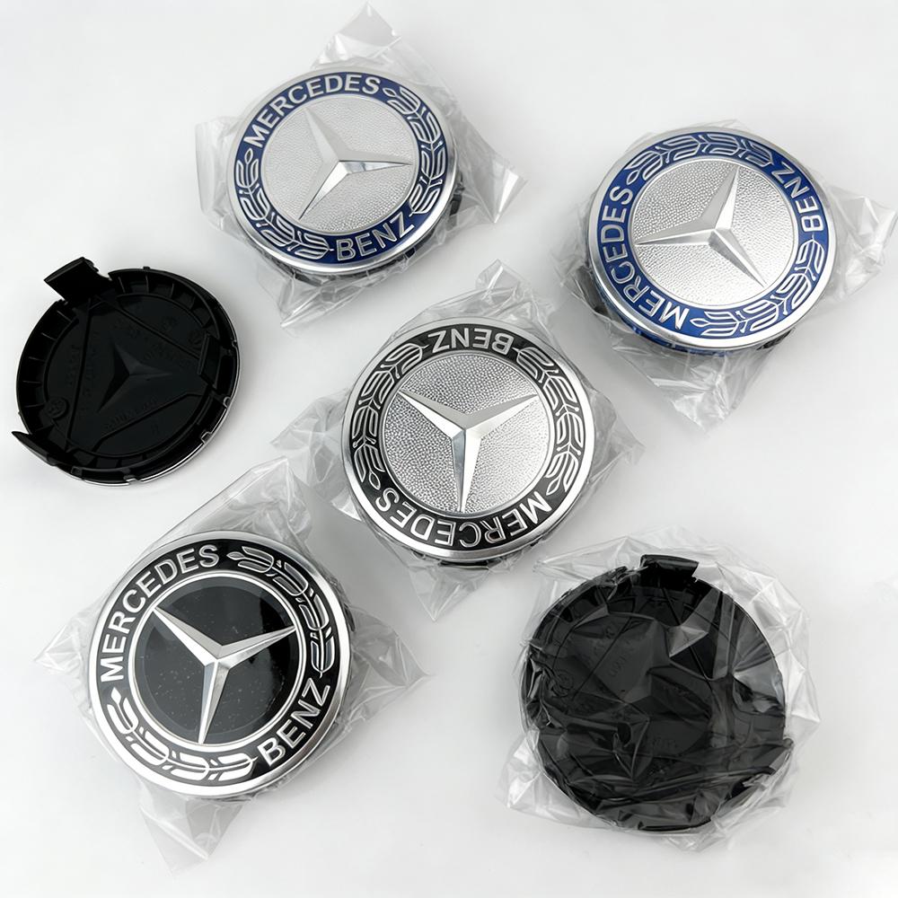 For Mercedes Benz 60pcs 75mm Car Wheel Center Logo Hub Cap For Mercedes Benz W211 W205 W213 W203 C218 A207 CLA CLS E CLS E Class Accessorie DK1 QQ43