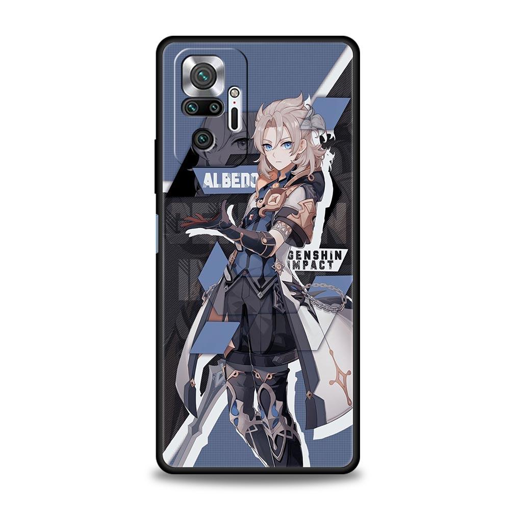 Роскошный чехол для телефона Hu Tao Genshin Impact для Xiaomi Redmi Note 12 11 10 Pro Plus 9S 9 8 7 9T 8T 9C 9A 5G K40 Gaming Soft Cover