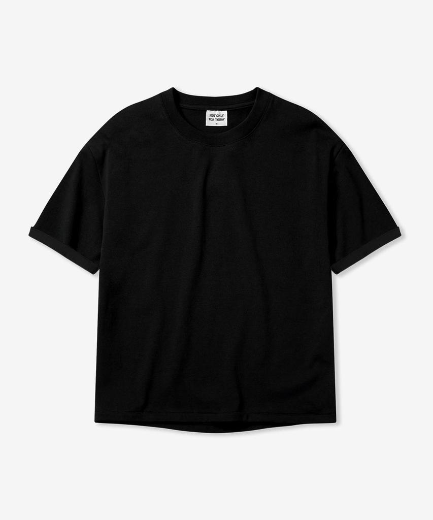 NOT ONLY FOR TODAY Yarr Crop Short Sleeve T-Shirt [Black]