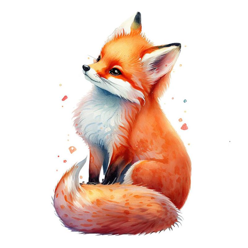 C188 #Симпатичная наклейка на стену с лисой, фон для детской комнаты, украшение для дома, настенная роспись, обои для гостиной, забавная наклейка