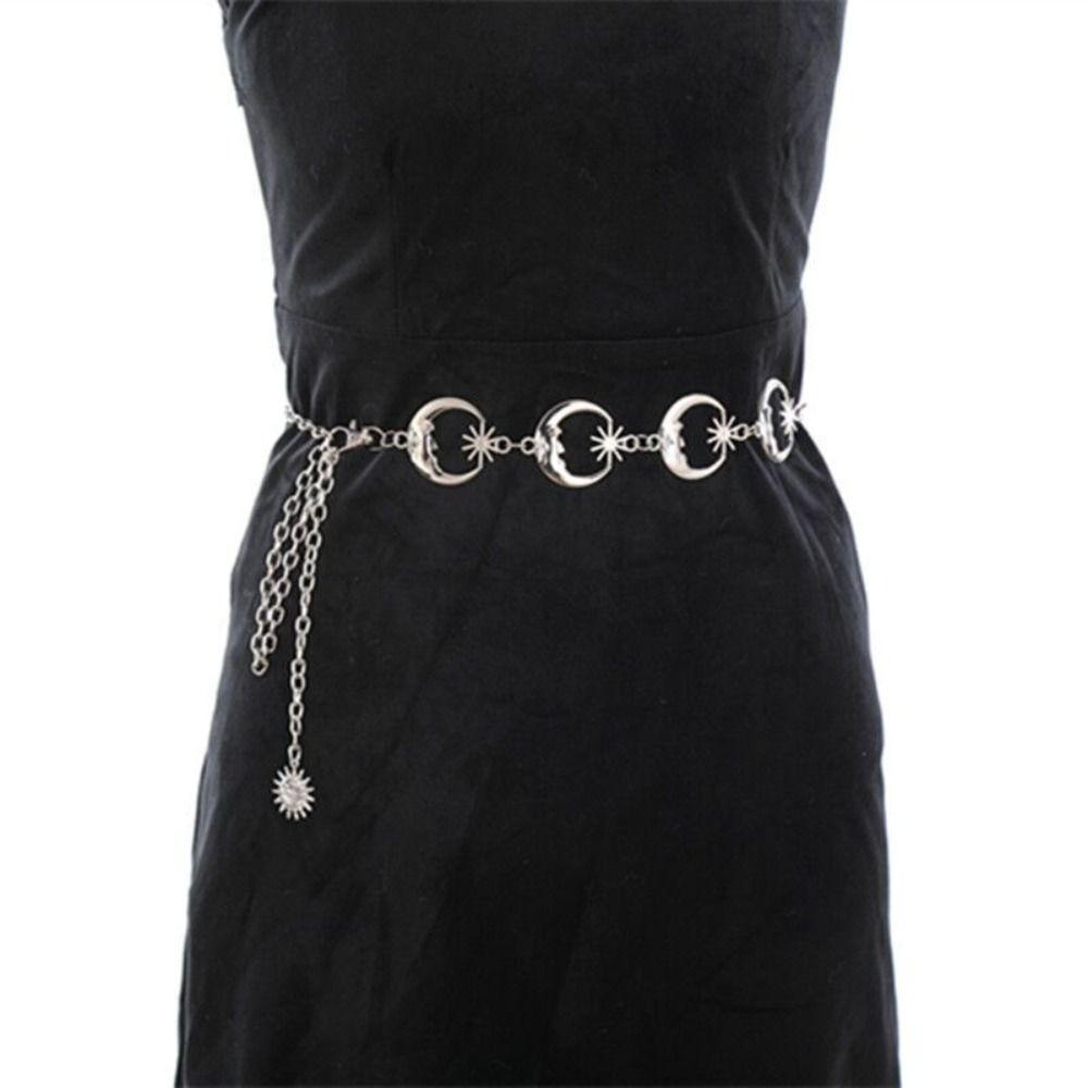 Multilayer Metal Chain Punk Dress Ladies Waist Chain Belt High Quality Waist Chain