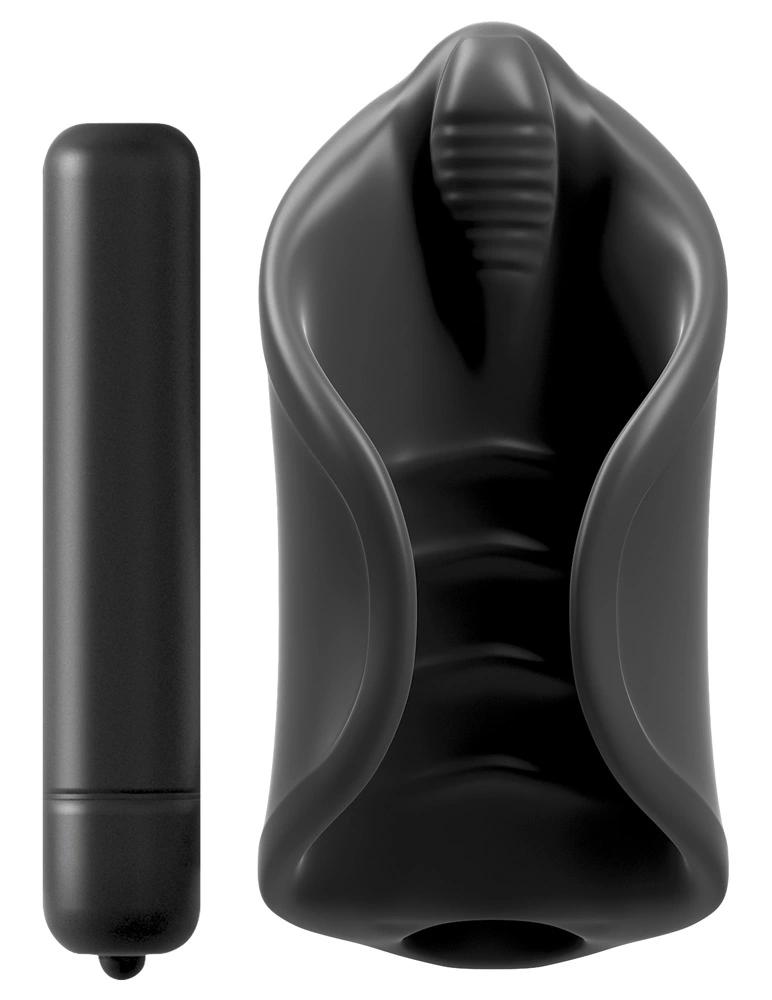 Pdx Elite - Flexible Vibrating Masturbator Sleeve Black