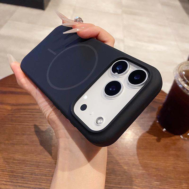 Для iPhone 16 17 Air 12 13 14 15 Pro Max 16 Plus Ударопрочный Чехол Роскошный Жидкий Силикон Магнитный Беспроводная Зарядка Чехол для Телефона
