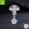 Starlight Cross Silicone Positioning Bead Simple Shining Star S925 Sterling Silver Bead Loose Bead