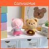 Plush Animal Keychain With Short Plush Fabric For Kid Playroom Decor