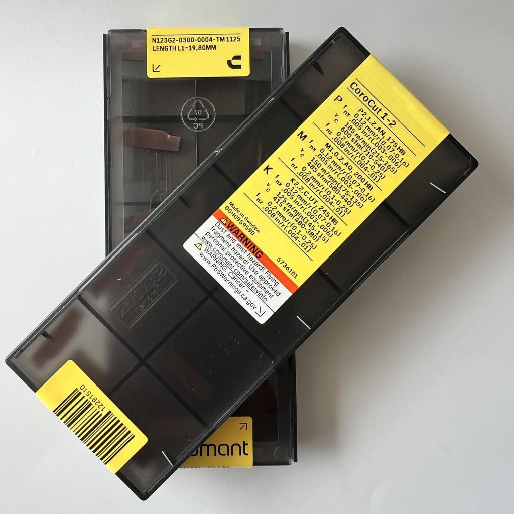 Sandvik / N123G2-0300-0004-TM 1125 / Оригинальная шведская пластина из твердого сплава 10 шт