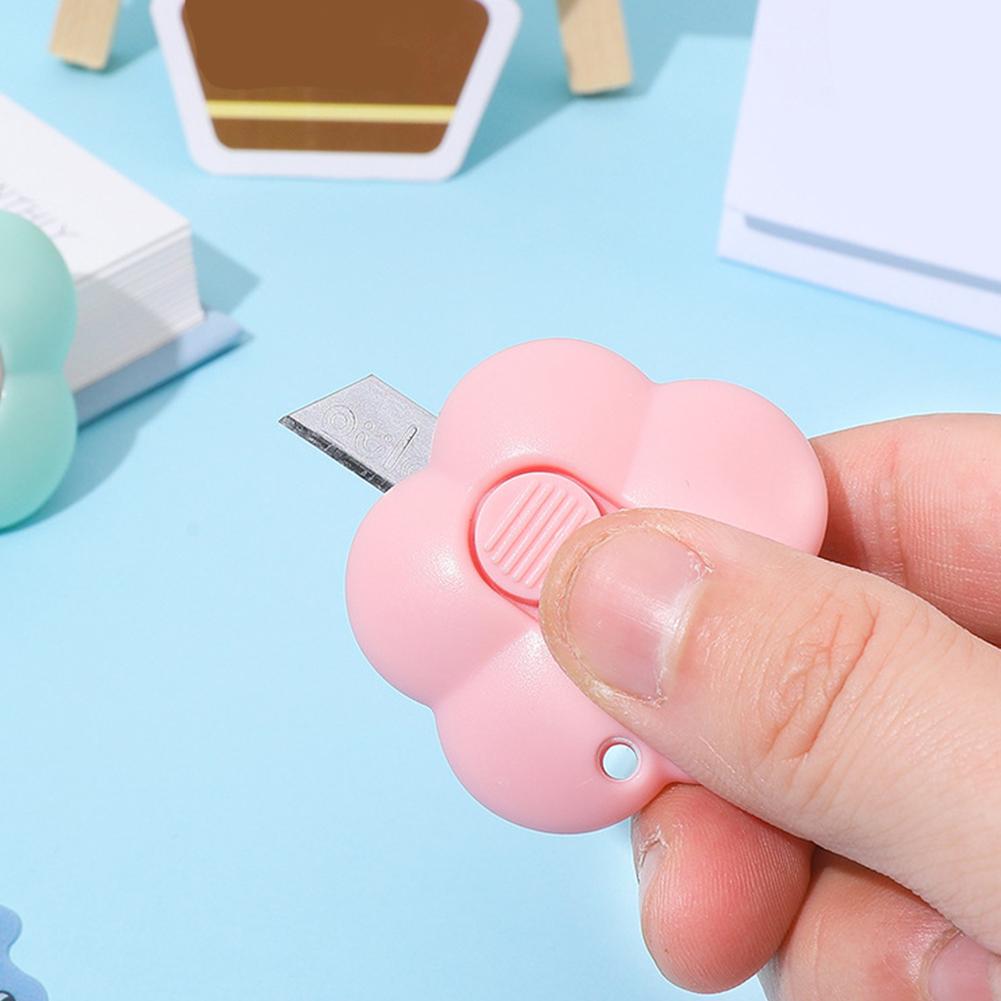 15pcs Mini Utility Knife Cute Portable Flower Cloud Box Cutter Letter Opener Paper Cutting Knife For Home Office
