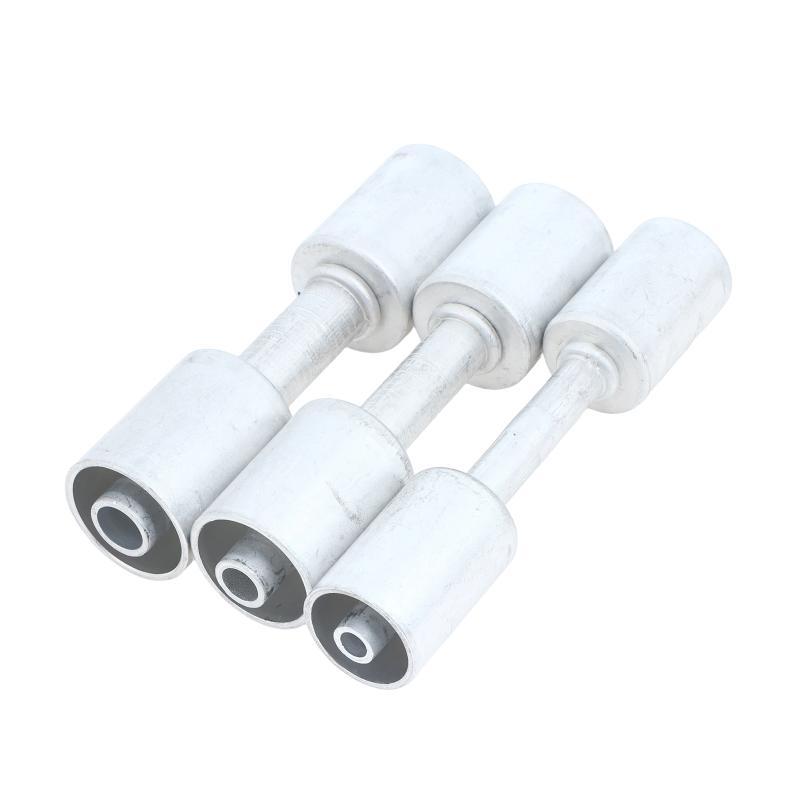 Straight Aluminum Beadlock Splice Fitting 3 Available Sizes #6 #8 #10 for Auto A/C Reduced Barrier Hose Retrofit