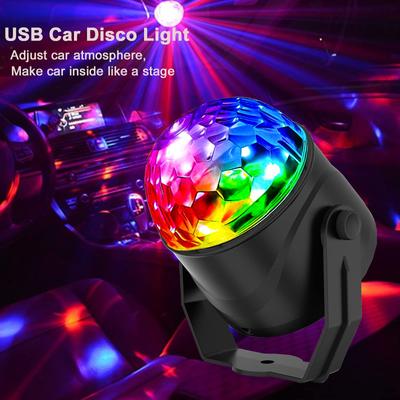 1 шт. DJ диско-лампа RGB диско-шар вечерние лампы светодиодный проектор стробоскоп День рождения автомобиль клуб бар стерео YSXX