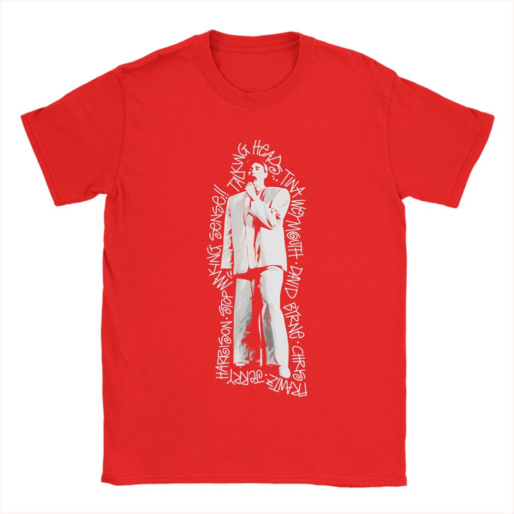 Футболки Talking Heads для унисекс, хлопковые, забавные, с круглым вырезом, с коротким рукавом, одежда, классические