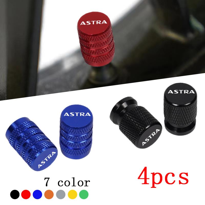BBEY1 4pcs Car CNC Aluminum Tire Valve Air Port Stem Cover Caps For Opel Astra Accessories