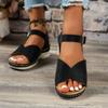 Fashion Wedge Sandals for Women Shoes Summer Open Toe Buckle Strap Beach Shoes for Women Sports Sandals Hollow Big Size 43 Women Sandals