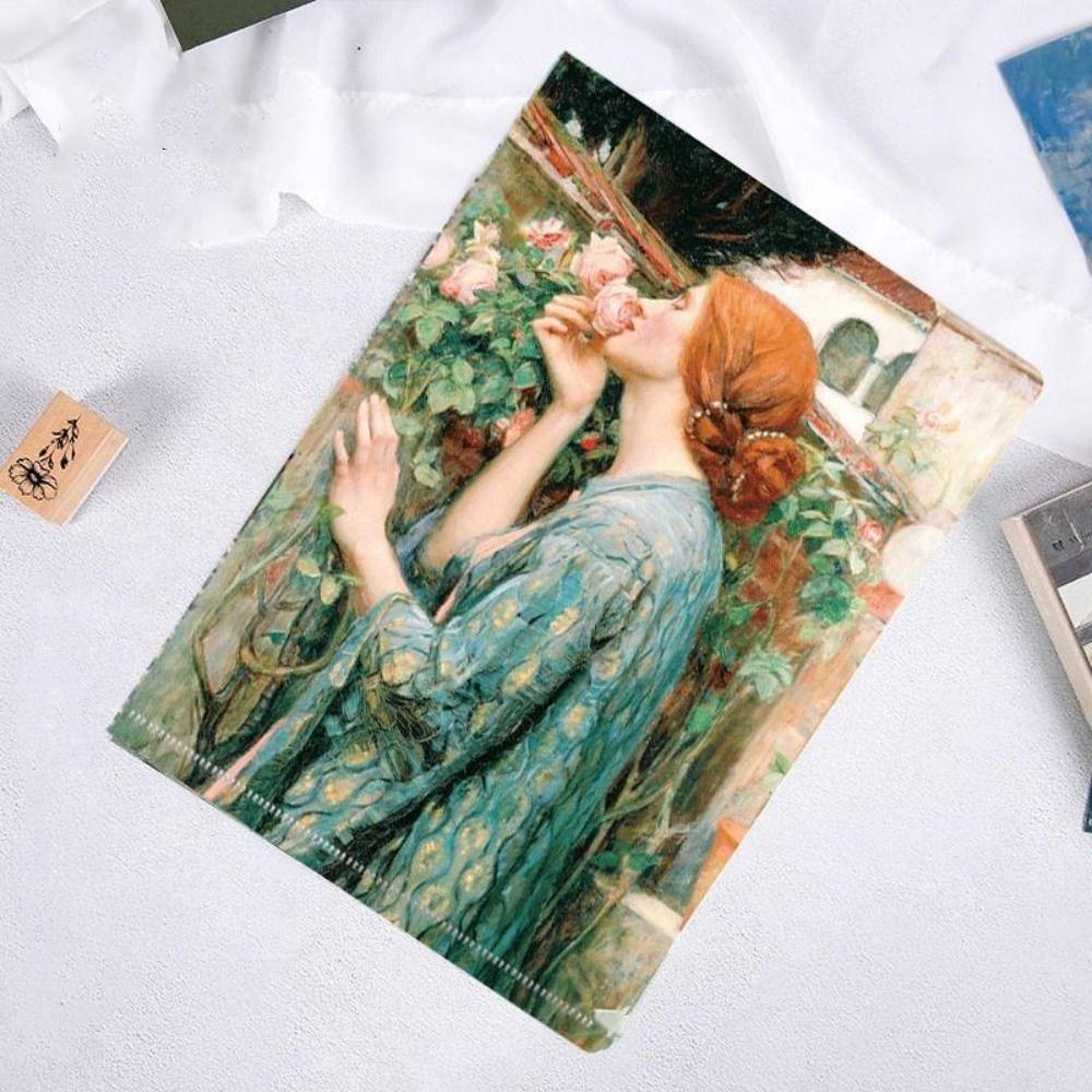 Папка-презентация Папка L-образной формы Серия «Забавные известные картины» Документы Органайзер для бумаги Сумка для хранения Папка для файлов A4 Настольный