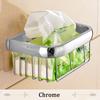 Paper Holders Chrome Finish Wall Mounted Bathroom Accessories Toilet Paper Holders Black Bathroom WC Basket Tissue Holder 81358