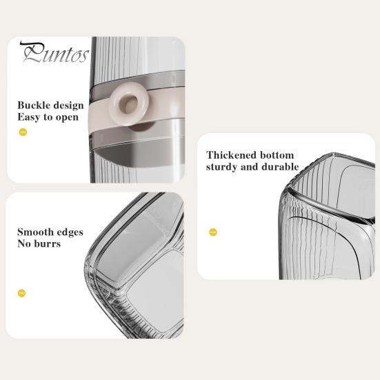 Travel Soap Case with Toothbrush Box Leakproof Easy To Clean Bathroom Soap Container with Lid Portable Bar Soap Holder