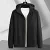 Men's Plus Size Nylon Spandex Jacket with Detachable Hood