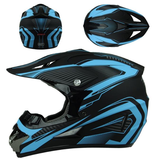 LOVSI Full Face ABS Motorcycle Helmet DOT Approved for Adults Mountain Bike Off-Road Unisex Motocross Racing All Seasons M/L/XL