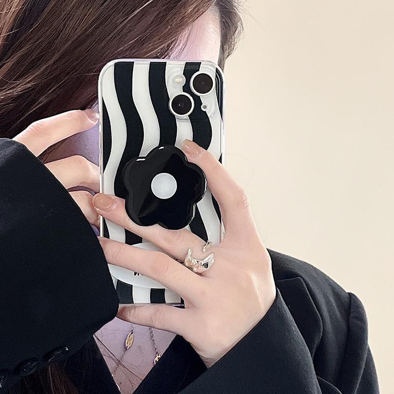 Прозрачный чехол для мобильного телефона Samsung - подходит для S8/9/10e/20/21, Note 8/9/10/20 с держателем на клею