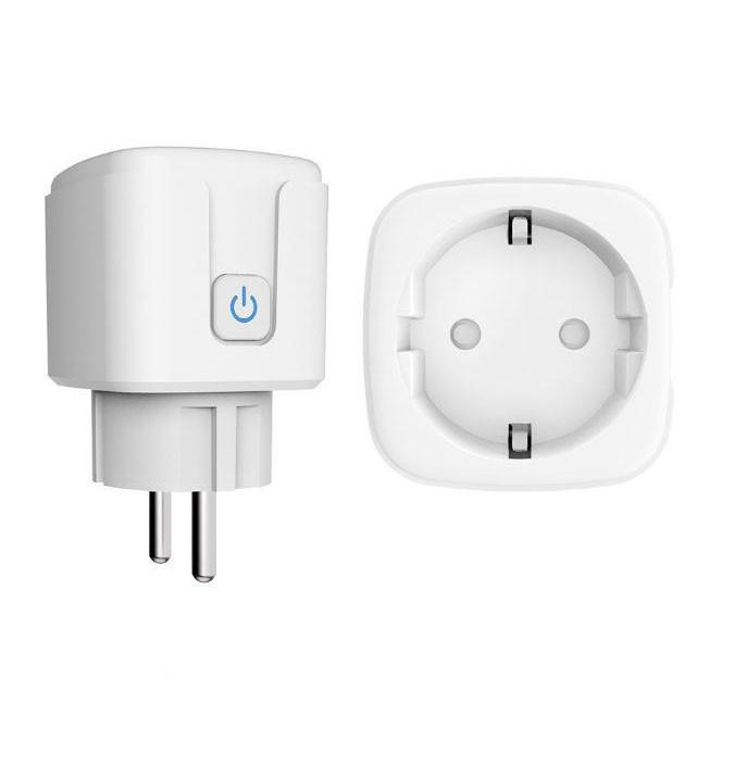 Защита от перегрузки Tuya EU WiFi type-M Умная розетка 16A Приложение Дистанционное управление Голосовое управление HUB Бесплатная умная розетка