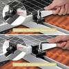 12 Pcs Solar Panel Bracket Kit Aluminium Mounting Rail 30mm/35mm End Clamps Brackets for Flat Roof PV Mounting Rail