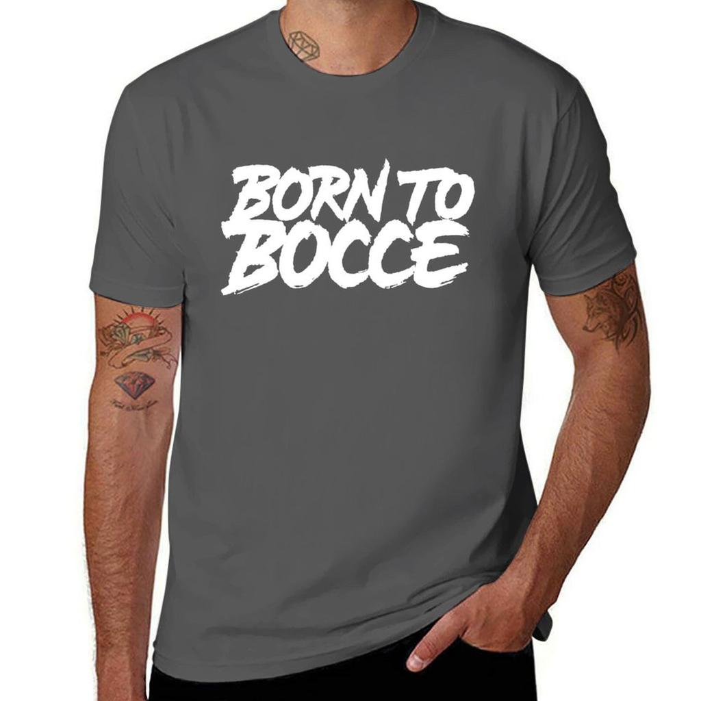 Bocce shirt shirts t men T-Shirt To oversize 100% cotton t anime Born