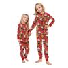 Matching Family Christmas Print Flannel Homewear Set Long-Sleeve Top And Pants
