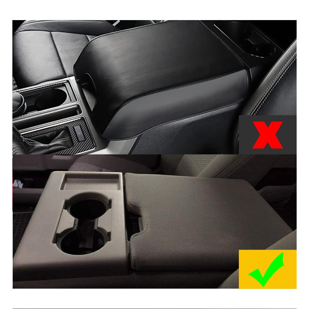 Кожаная крышка подлокотника центральной консоли подходит для Ford F150 2015 2016 2017 2018 2019