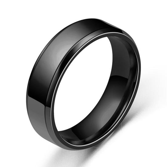 Wide Anti-rust Men Steel Ring Stainless Exquisite Simple Engagement Ring Jewelry
