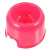 Puppy Bowl Plastic Dog Feeder Portable Home Use Red 19x19cm Easy to Clean 1Pcs