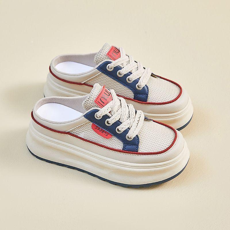 Thick-soled high-end new summer breathable sports shoes niche lightweight board shoes