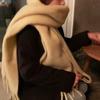 Women Winter Scarf Solid Color Thickened Warm Shawl Scarf with Tassel Design Cold Weather Fashion Accessories