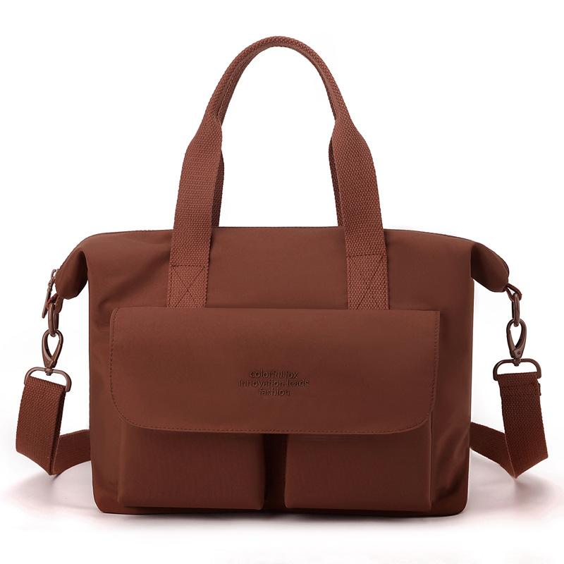 New Lightweight Portable Large-capacity Nylon Messenger Bag Commuter Tote Bag Short-distance Travel Bag