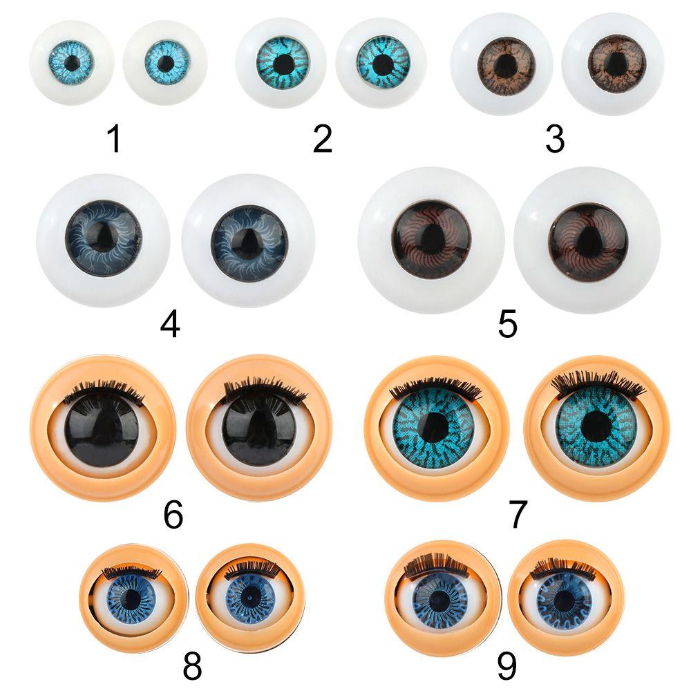Аксессуары для кукольных глаз Моделирование активного глазного яблока с ресницами Кукольные вращающиеся глазные яблоки своими руками Кукольные глаза