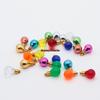 Colorful Round Plastic Light Bulb Beads for Christmas Decoration, DIY Accessories 1.3x2.2cm
