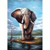 DIY Elephant 5D Diamond Painting Full Round Drill Animal Diamond Embroidery Cross Stitch Kits Wall Art Home Decor