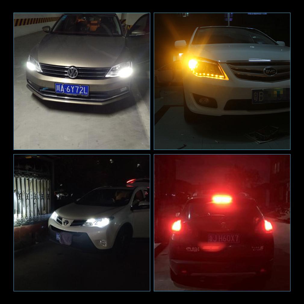 2 шт. 1156 BA15S P21W Led P21/5W 1157 BAY15D T20 7440 W21W 7443 W21/5W T25 3156 P27W P27/7W 3157 CSP светодиодные лампы автомобильные указатели поворота задний фонарь стоп-сигналы