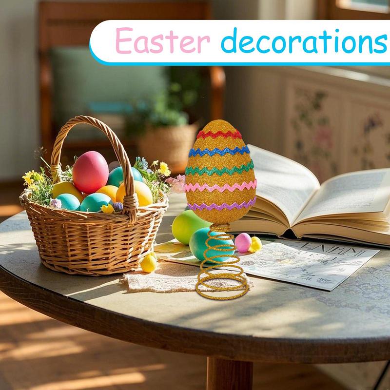 Весеннее Пасхальное Украшение на Дерево Блестящие пенопластовые яйца Топпер для Пасхального Дерева Многоцелевое Украшение для Вечеринок по случаю Дня Рождения Семьи