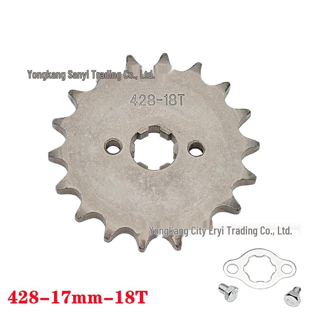 428 Type Motorcycle Engine Small Chain Sprocket, 10-19 Teeth Variable Speed Freewheel Modification Gear Parts