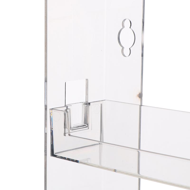 Универсальный 3-слойный прозрачный настенный держатель для лака для ногтей, держатель для косметики, органайзер для маникюрных инструментов