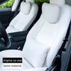 Подушка для шеи для tesla model 3 2018-23/модель y, подголовник, поясничная поддержка, подушка для шеи, высококачественное кожаное сиденье, автомобильные аксессуары