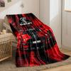 A bold red racing theme with a Shelby Cobra logo and a GT500 car. for all seasons blanket lunch break throw gift