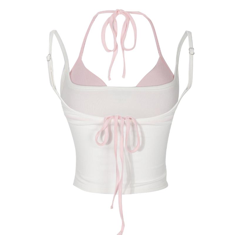 Harajuku 2000s, летний комплект из 2 предметов, сексуальные укороченные топы Y2y, горячие девушки, милые, милые, пряные, тонкие майки, женские повседневные корейские модные футболки, комплект