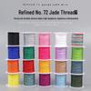 Набор нефритовых ниток из 72 штук: 20-цветный плетеный шнур для изготовления браслетов и ювелирных изделий своими руками