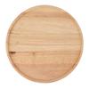Круглый деревянный поднос 30 см Простой стиль Устойчивый сервировочный поднос для завтрака Пиццы Фруктов Закусок