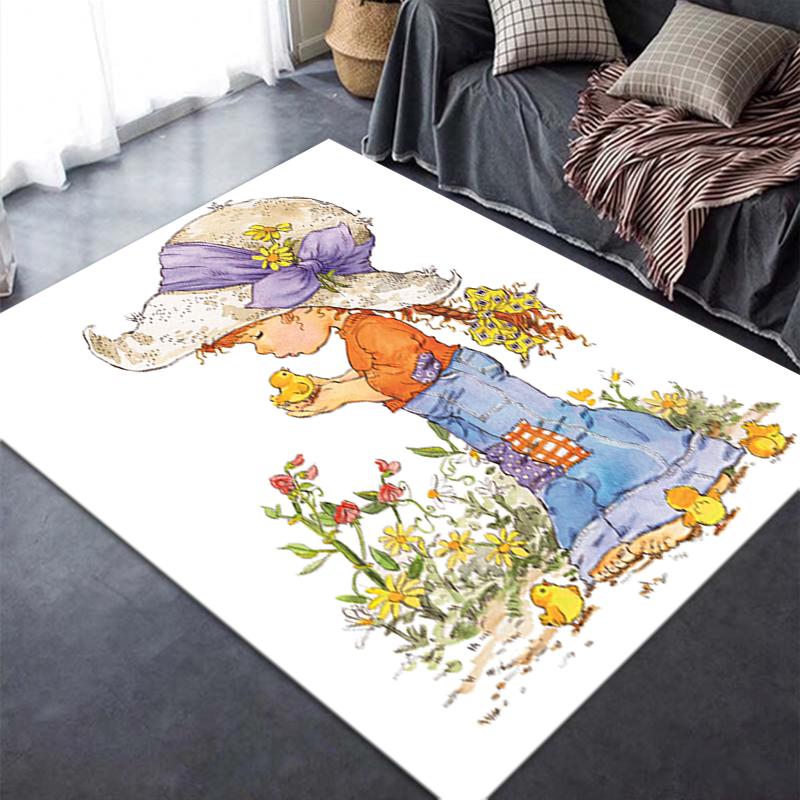 2025 New Sarah Kay Carpet Rug for Living Room Bedroom Home Sofa Decoration,Kids play Non-slip Floor Mat142
